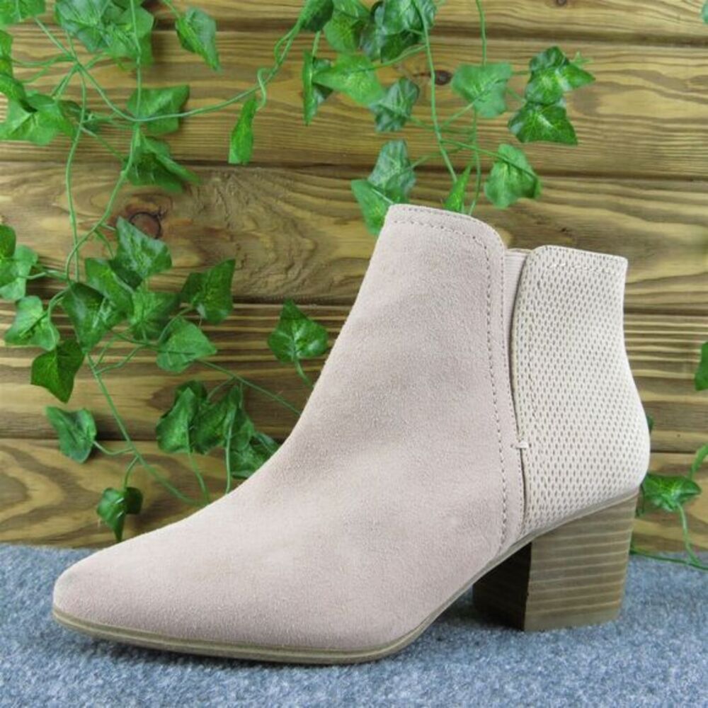 Aldo  Women Ankle Boots Pink Suede Zip Size‎ 8 Medium